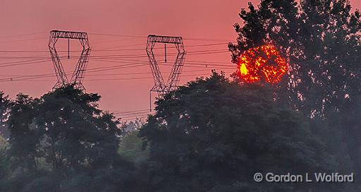 Sunrise Power Lines_45930-2.jpg - Photographed near Smiths Falls, Ontario, Canada.